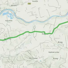Trasa rowerowa od Dobczyc przez Skrzynkę, Stawiszyce, Dobrzyców do Lelity.