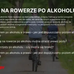 Dwaj panowie jadą na rowerach po lesie. Temat: jazda rowerem po alkoholu i jej konsekwencje.