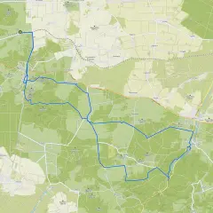 Trasy rowerowe Olsztyn: mapa wyznacza malowniczą pętlę przez lasy i wzgórza, idealną na aktywny wypoczynek.
