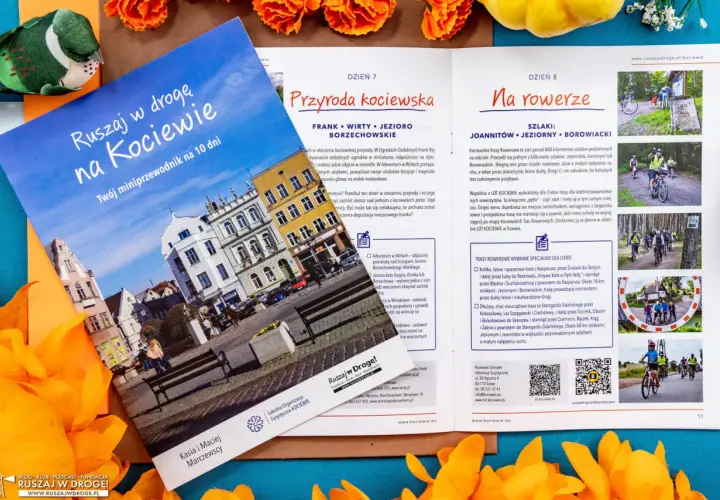 Przewodnik "Ruszaj w drogę na Kociewie" z trasami rowerowymi i przyrodniczymi. Odkryj piękno Kociewia!